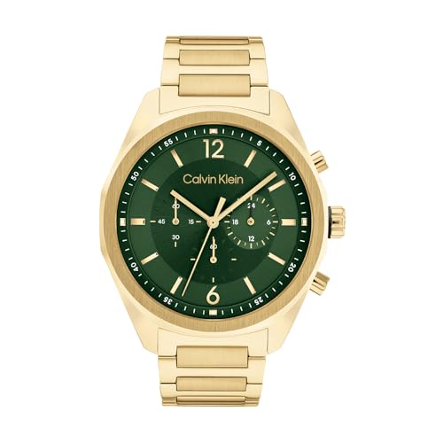 Calvin Klein Chronograph Quarz Uhr für Herren mit Gelbgoldfarbenes Edelstahlarmband - 25200266 von Calvin Klein