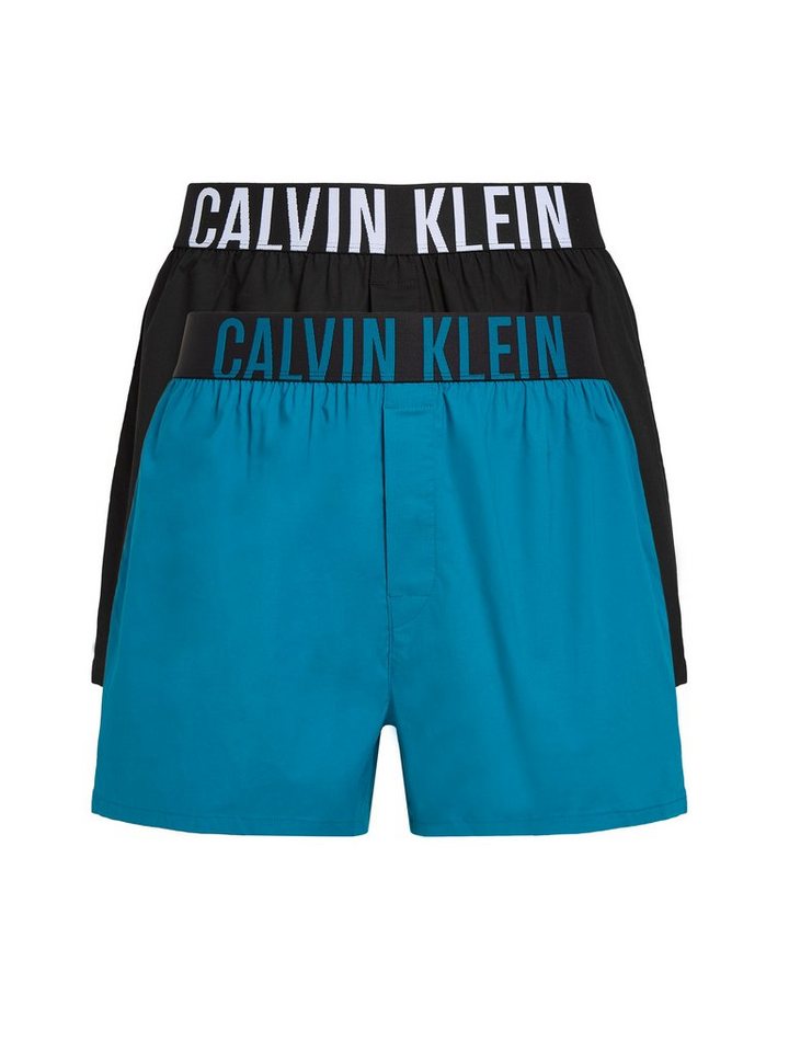 Calvin Klein Underwear Webboxer BOXER SLIM 2PK (Packung, 2-St., 2er) mit Logo-Bund von Calvin Klein Underwear