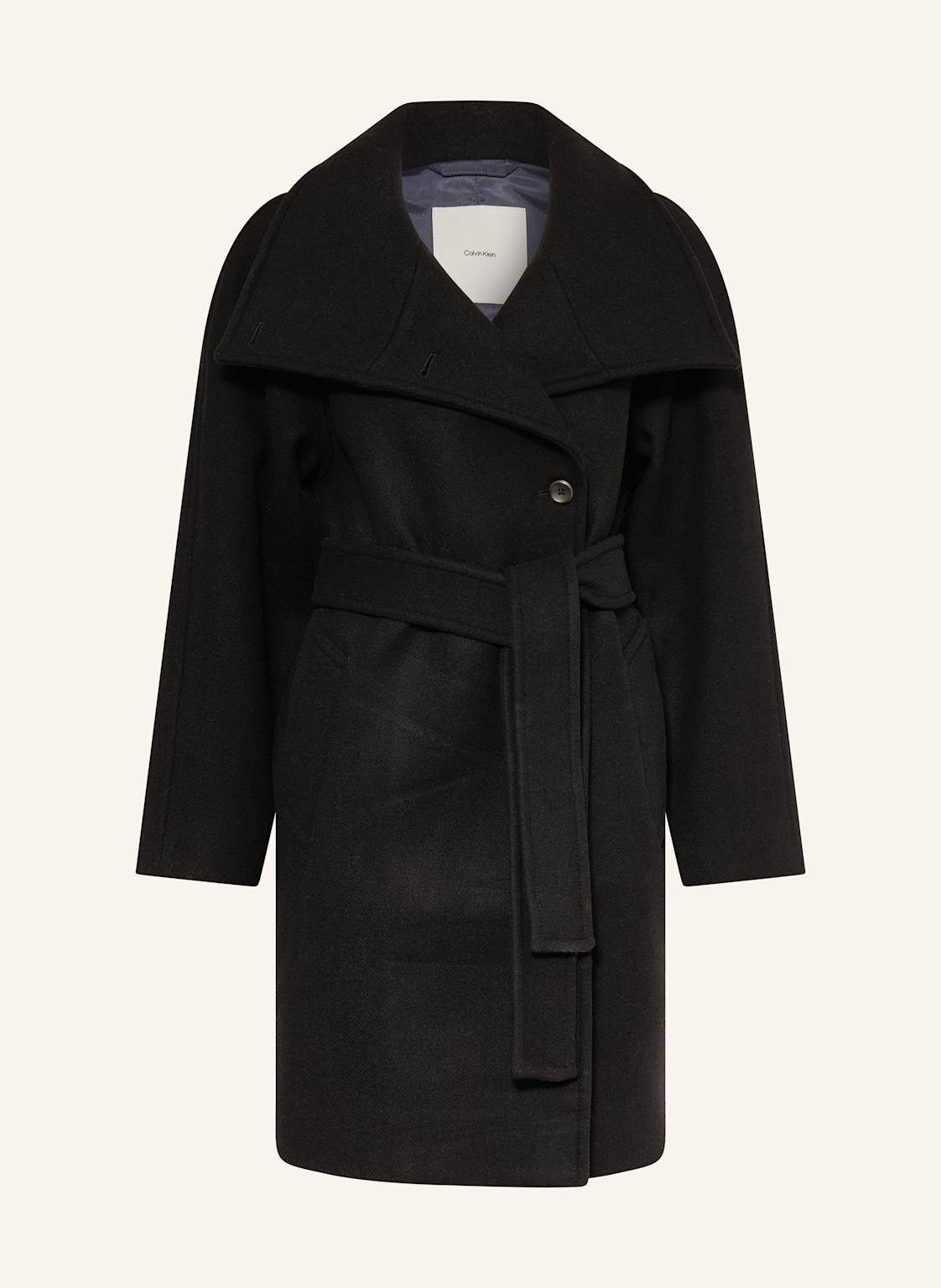 Calvin Klein Wollmantel schwarz von Calvin Klein
