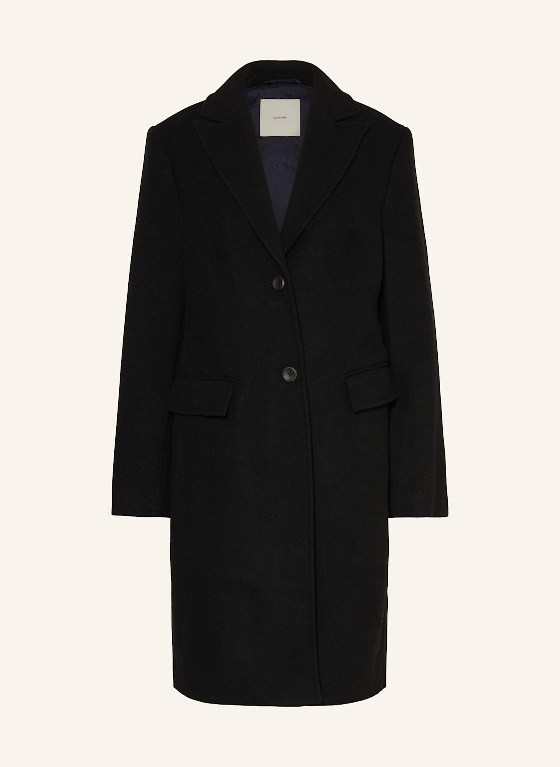 Calvin Klein Wollmantel schwarz von Calvin Klein