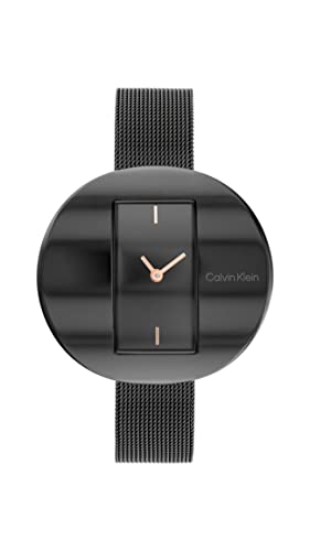 Calvin Klein Damen Analog Quarz Uhr mit Edelstahl Armband 25200018 von Calvin Klein