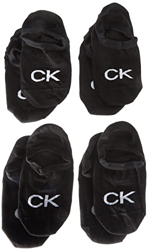 Calvin Klein Damen Footie Logo High Cut Footie 4 Pack Ecom, Schwarz, Einheitsgröße Calvin Klein Damen Footie Logo High Cut Footie 4 Pack Ecom, Schwarz, Einheitsgröße von Calvin Klein