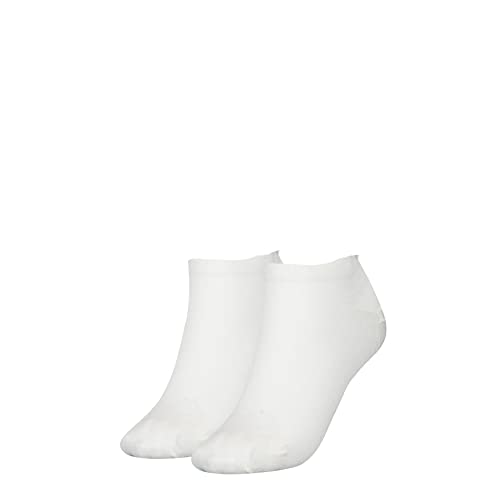 Calvin Klein Women's Minimal Stripe Sneaker Socks, White, Einheitsgröße von Calvin Klein