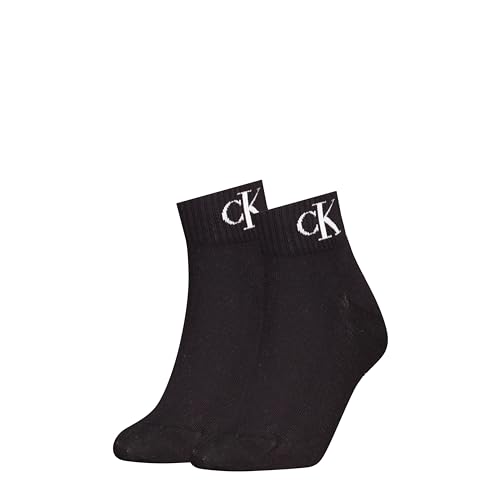 Calvin Klein Socks Ckj Women Quarter 2P Monogram von Calvin Klein