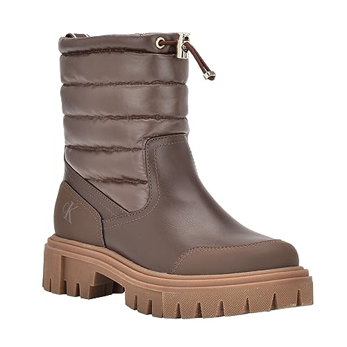 Calvin Klein Women's Relika Ankle Boot, Braun, 7.5 von Calvin Klein