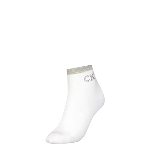 Calvin Klein Damen Short Socken, Weiß, Einheitsgröße von Calvin Klein