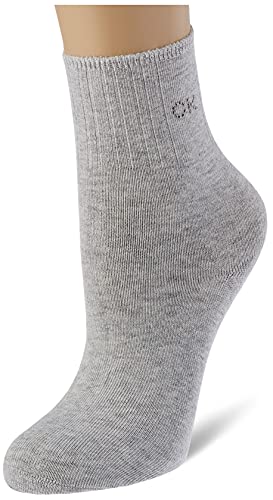 Calvin Klein Damen Short Socken, Grau, Einheitsgröße von Calvin Klein