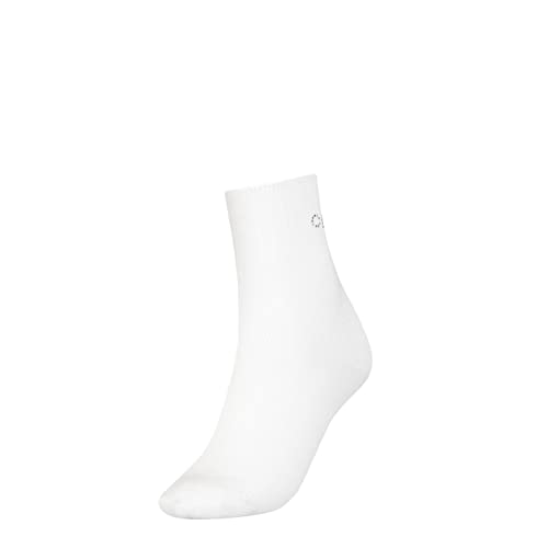 Calvin Klein Damen Short Socken, Weiß, Einheitsgröße von Calvin Klein