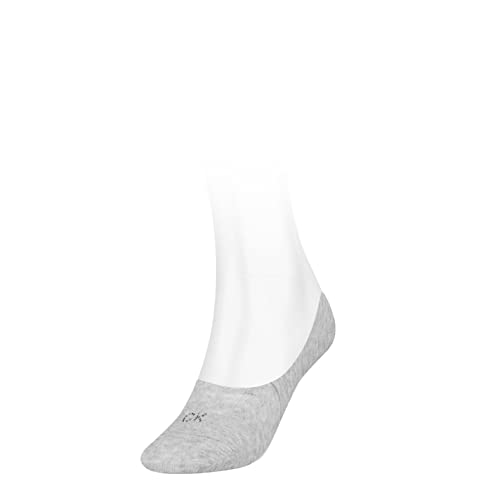 Calvin Klein Damen Footie Socken, Grau, Einheitsgröße von Calvin Klein