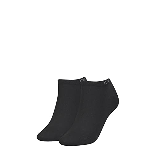 Calvin Klein Damen Sneaker Calvin Klein Flat Knit Women's Liner Socks 2 Pack, Schwarz, Einheitsgröße von Calvin Klein