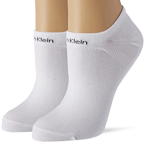 Calvin Klein Damen Sneaker Calvin Klein Gripper Women's Liner Socks 2 Pack, Weiß, Einheitsgröße von Calvin Klein