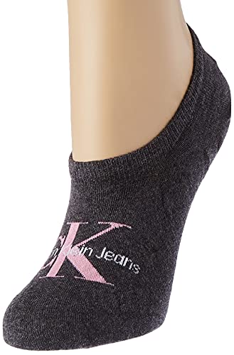 Calvin Klein Damen Footie Socken, Grau, Einheitsgröße von Calvin Klein