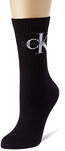Calvin Klein Damen Crew Socken, Schwarz, Einheitsgröße von Calvin Klein