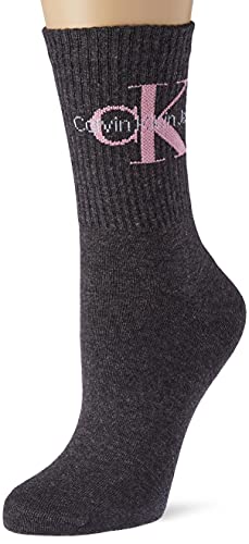 Calvin Klein Damen Crew Socken, Grau, Einheitsgröße von Calvin Klein