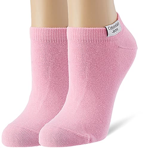 Calvin Klein Damen Sneaker Socken, Rosa, Einheitsgröße (2er Pack) von Calvin Klein