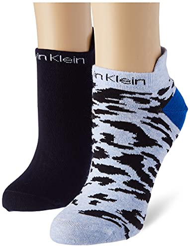 Calvin Klein Damen Sneaker Socken, Marineblau, Einheitsgröße (2er Pack) von Calvin Klein