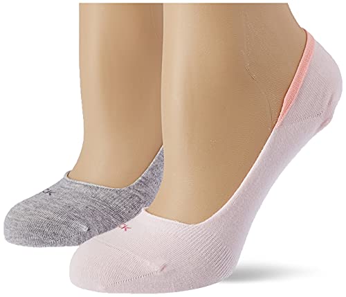 Calvin Klein Damen Footie Socken, Rosa, 35/38 (2er Pack) von Calvin Klein