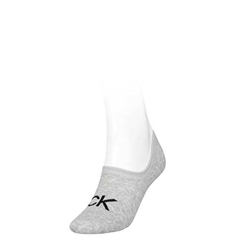 Calvin Klein Damen Footie Socken, Grau, Einheitsgröße von Calvin Klein