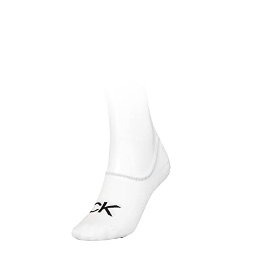 Calvin Klein Damen Footie Socken, Weiß, Einheitsgröße von Calvin Klein