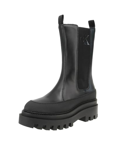 Calvin Klein YW0YW01111 - Damen Schuhe Stiefel - YW0YW01111-0GT-Triple-Black, Größe:37 EU von Calvin Klein Jeans