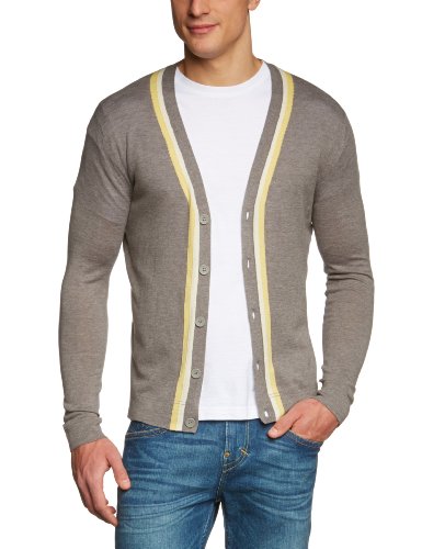 Calvin Klein ck Herren Pullover Slim Fit KMR05QM2G04, Gr. 50 (M), Grau (M96) von Calvin Klein