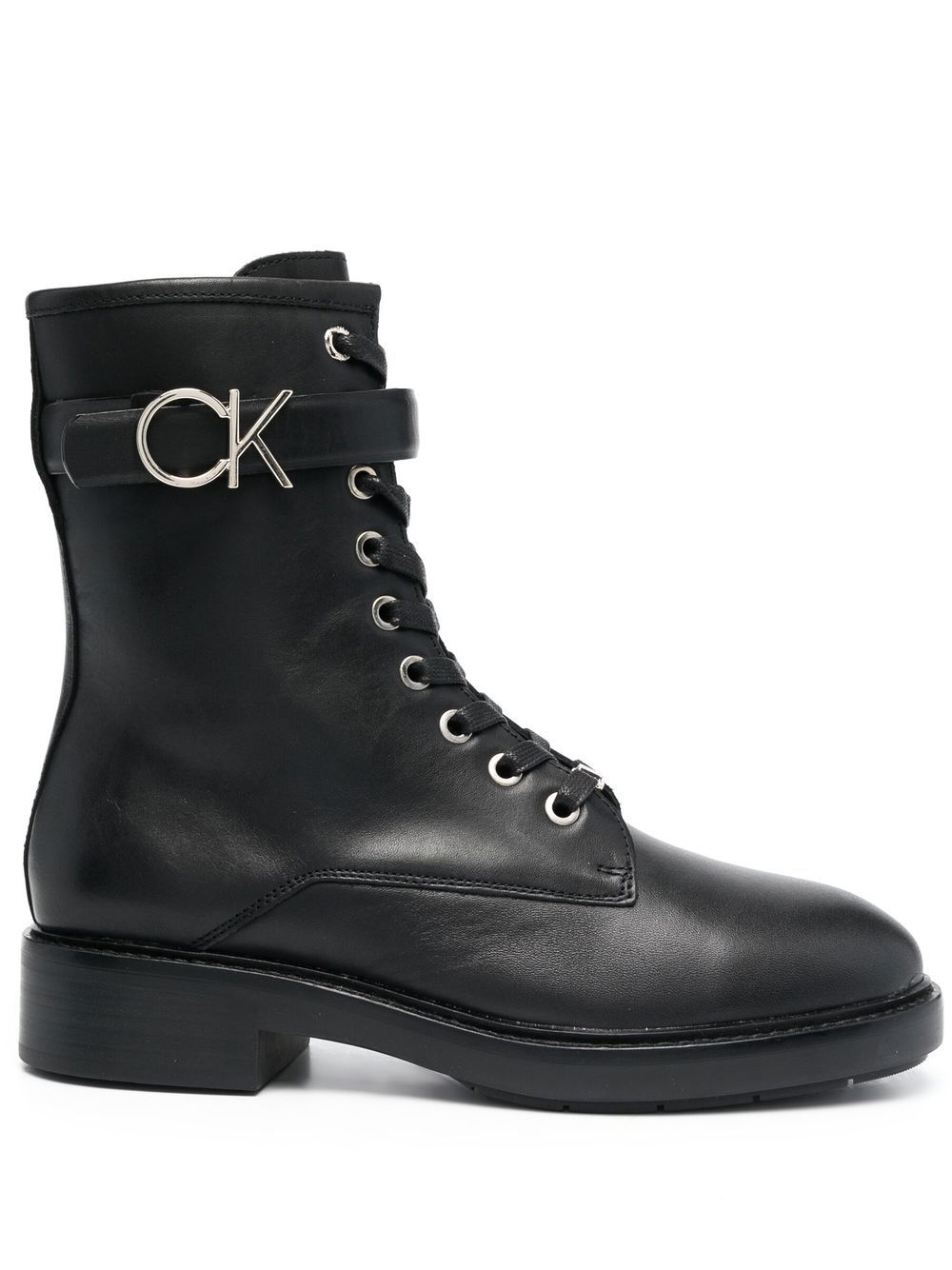 Calvin Klein Stiefel im Military-Look - Schwarz von Calvin Klein