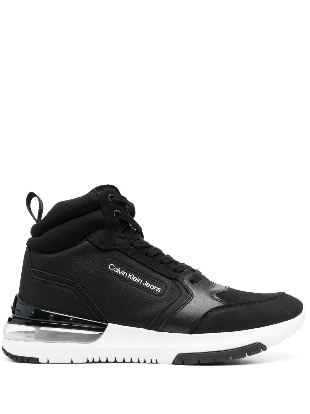 Calvin Klein High-Top-Sneakers mit Logo - Schwarz von Calvin Klein