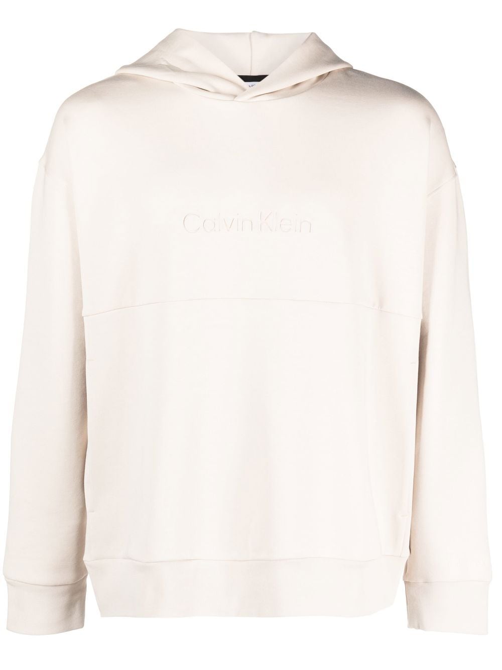 Calvin Klein Hoodie mit Logo-Stickerei - Nude von Calvin Klein