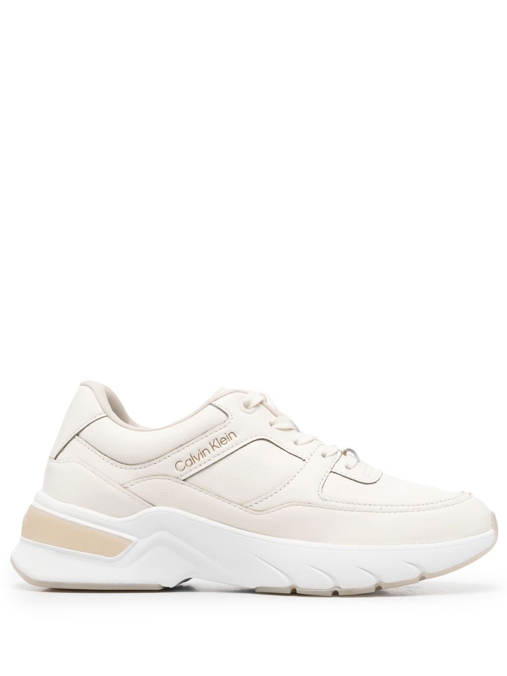 Calvin Klein Sneakers mit Logo-Stickerei - Nude von Calvin Klein