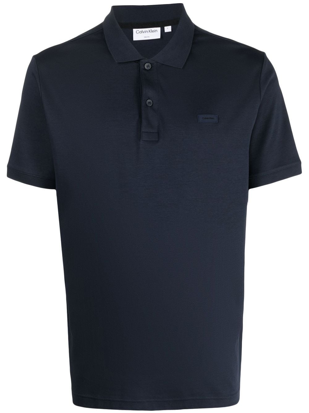 Calvin Klein Poloshirt mit Logo-Patch - Blau von Calvin Klein