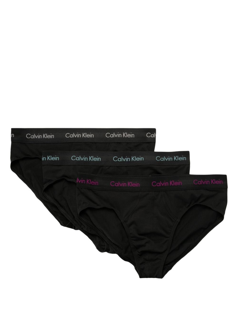 Calvin Klein Set aus drei Slips mit Logo-Bund - Schwarz von Calvin Klein