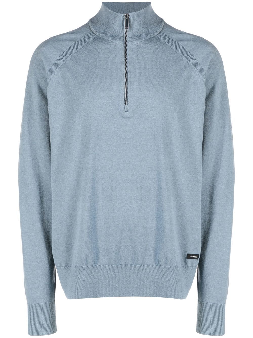 Calvin Klein Pullover mit Reißverschluss - Blau von Calvin Klein