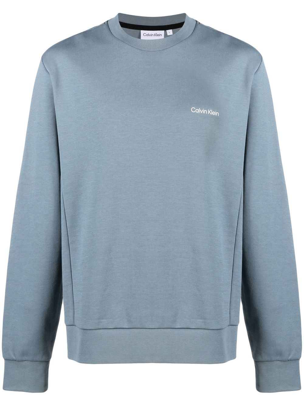 Calvin Klein Sweatshirt mit Mikro-Logo - Blau von Calvin Klein