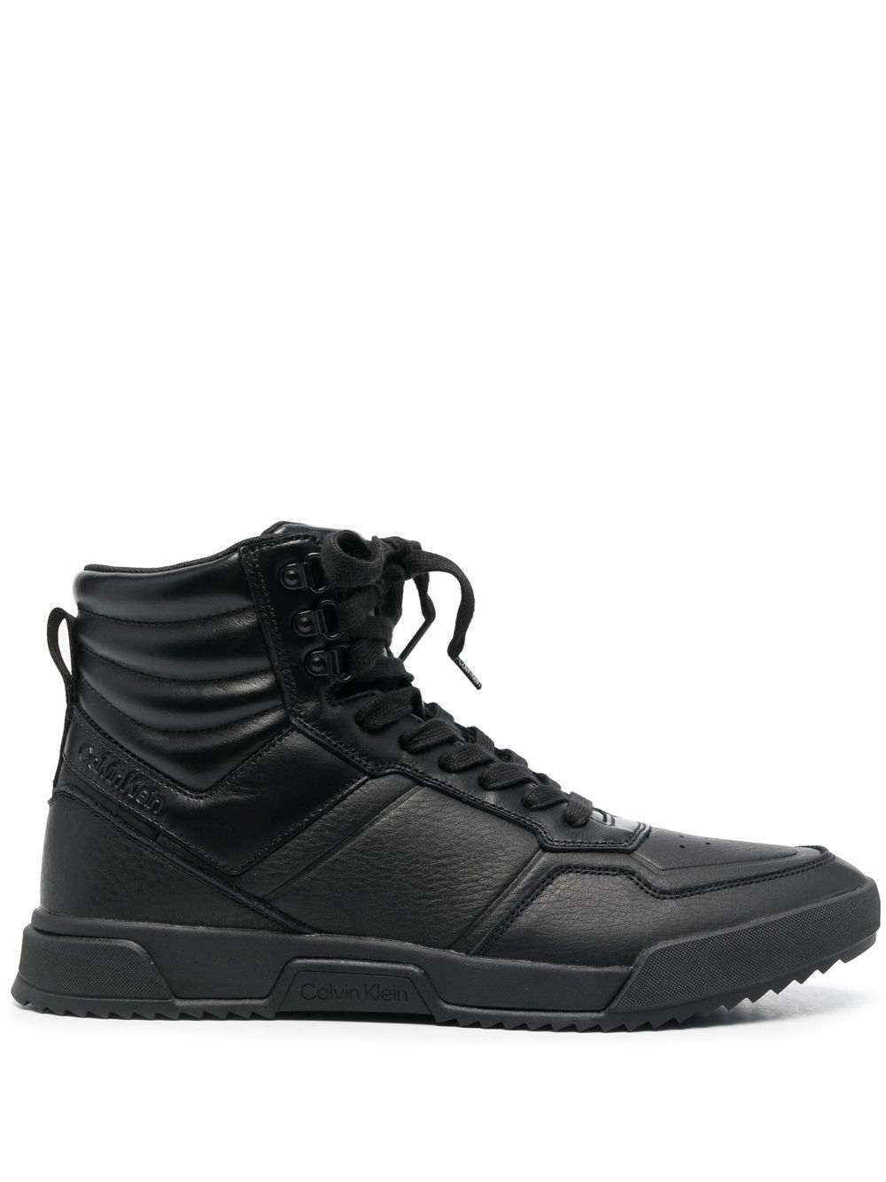 Calvin Klein High-Top-Sneakers mit Einsätzen - Schwarz von Calvin Klein