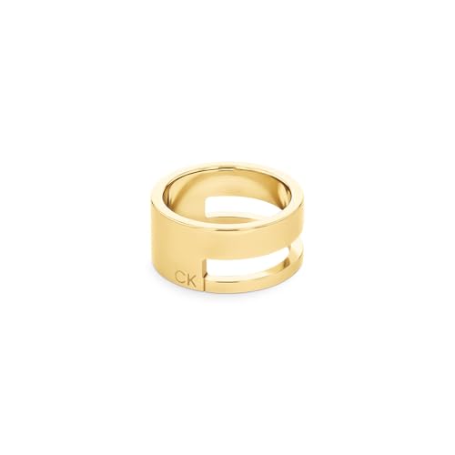Calvin Klein Ring für Damen Kollektion GEOMETRIC ESSENTIALS in Gelbgold - 35000679B von Calvin Klein
