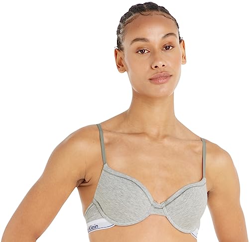 Calvin Klein Damen Contour BH mit Bügel, Grau (Grey Heather), 70A (32A) von Calvin Klein