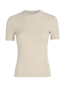 Damen T-Shirt MODAL RIB C-NECK TOP von Calvin Klein