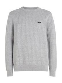 Herren Strickpullover STRUCTURE mit Baumwolle von Calvin Klein