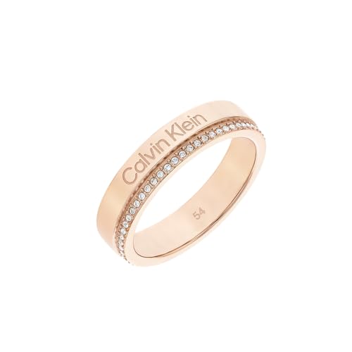 Calvin Klein Ring für Damen Kollektion MINIMAL LINEAR mit Kristallen - 35000202B von Calvin Klein