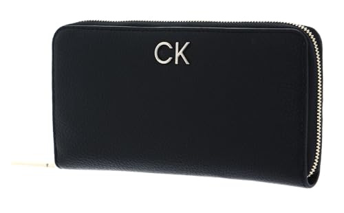 Calvin Klein Re-Lock Slim Zip Around Wallet CK Black von Calvin Klein