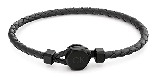 Calvin Klein Lederarmband für Herren Kollektion LATCH Grau - 35000262 von Calvin Klein