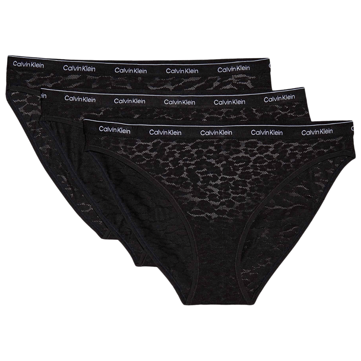 Calvin Klein Icon 3-Pack Tai Slip, Schwarz, Größe: S, Damen von Calvin klein