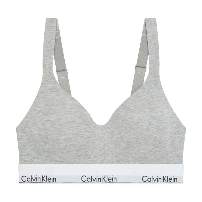 Calvin Klein Icon Bralette BH, Grau, Größe: M, Damen von Calvin klein