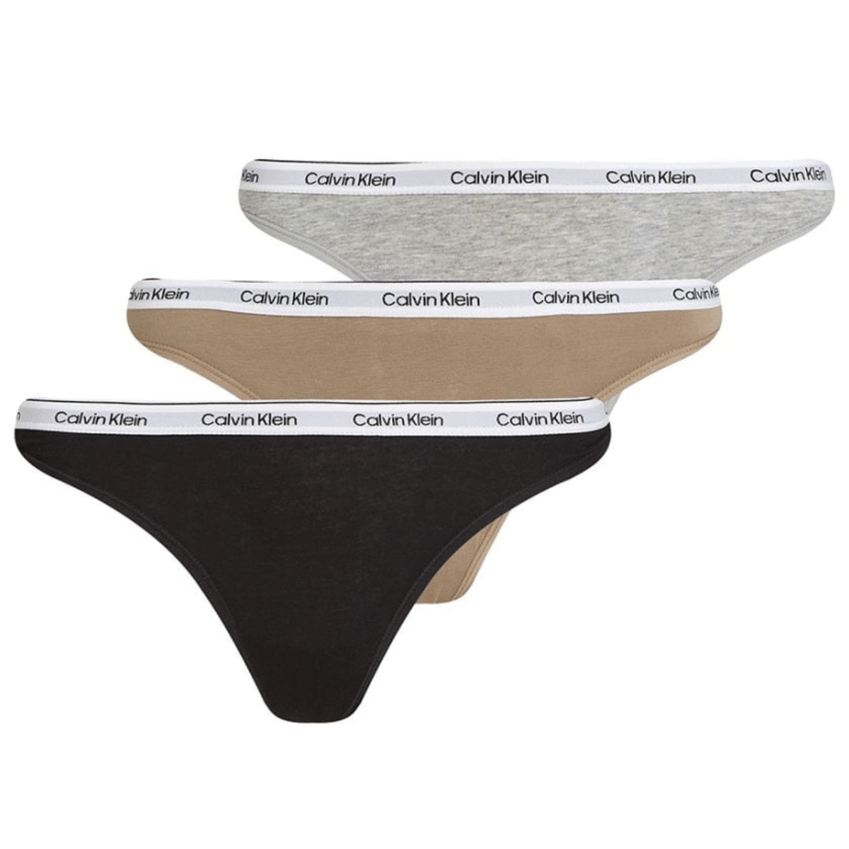 Calvin Klein Icon Logo 3-Pack String, Multi, Größe: S, Damen von Calvin klein