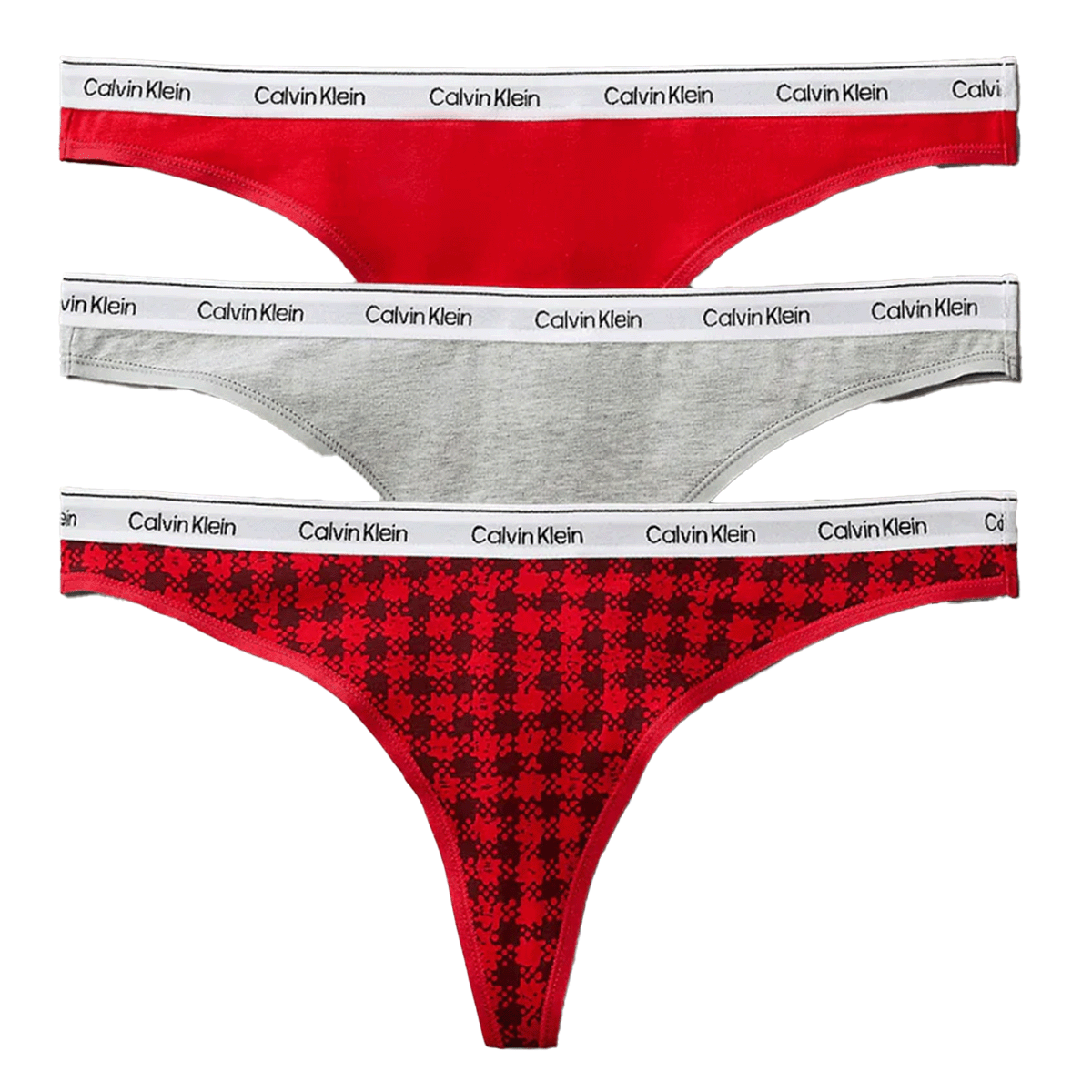 Calvin Klein Icon Logo 3-Pack String, Multi, Größe: XL, Damen von Calvin klein