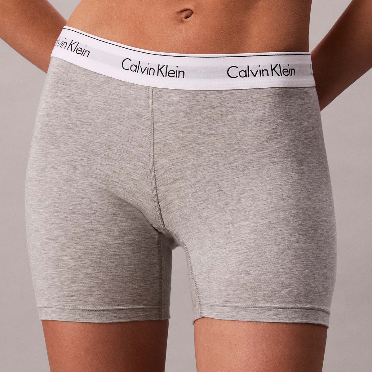 Calvin Klein Icon Shorts, Grau, Größe: M, Damen von Calvin klein
