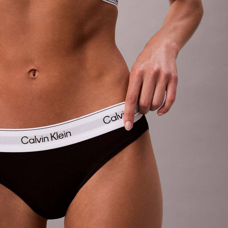 Calvin Klein Icon Tai Slip, Schwarz, Größe: S, Damen von Calvin klein