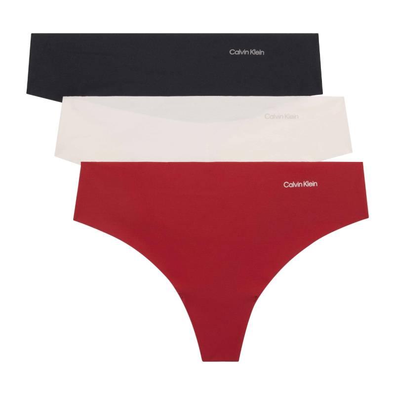 Calvin Klein Invisibles 3-Pack String, Multi, Größe: L, Damen von Calvin klein
