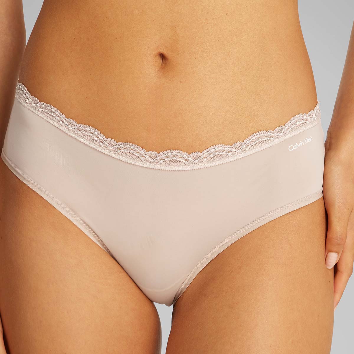 Calvin Klein Microfiber Stretch Hipster Slip, Rosa, Größe: S, Damen von Calvin klein