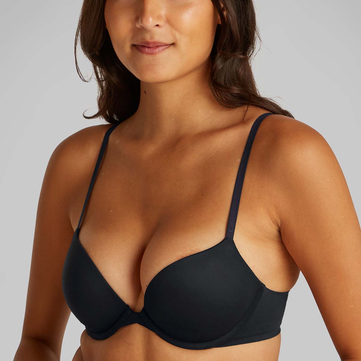 Calvin Klein Perfectly Fit Push-up BH, Schwarz, Größe: 70B, Damen von Calvin klein